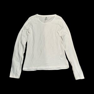NWOT H&M Girls 10-12Y White Long Sleeve Shirt